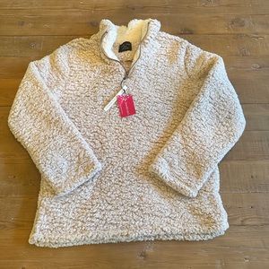 Size L 1/4 zip Sherpa Pullover
